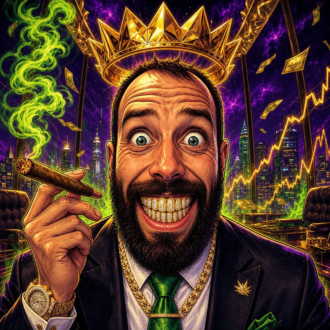 CEO JOSH, one of 420 original JOSH artworks